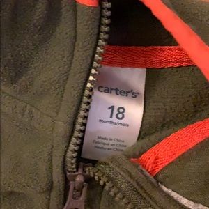 Carter's Shirts & Tops - EUC Army Green Fleece Carter's Shirts & Tops - EUC Army Green Fleece